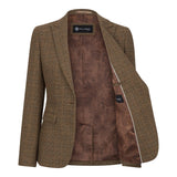 Ralph - Blazer su misura in tweed marrone da donna