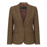 Ralph - Blazer su misura in tweed marrone da donna