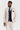 Abito a quadri color crema Regent con gilet a contrasto blu navy Regent.