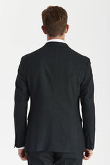 Regent - Blazer doppiopetto a quadri verdi da uomo