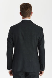 Regent - Blazer doppiopetto a quadri verdi da uomo