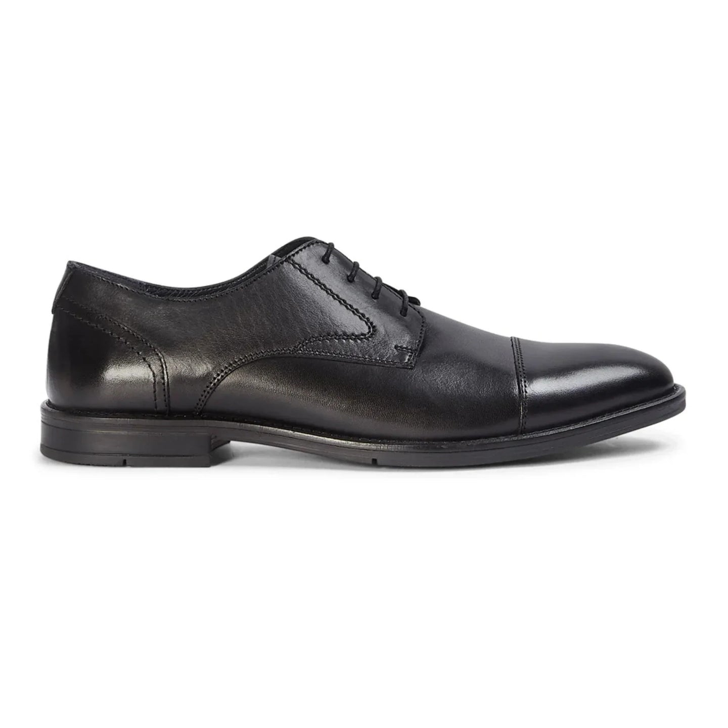 Regent - Scarpe Derby da uomo in pelle nera lucida