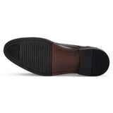 Regent - Scarpe Derby da uomo in pelle marrone scuro lucida