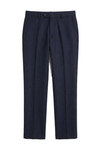 Regent - Pantaloni a quadri blu navy da uomo