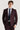 Regent - Blazer sartoriale a quadri color vino da uomo