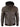 Men's Real Leather Bomber Jacket with Hood-Brown