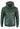 Men's Real Leather Bomber Jacket with Hood-Green