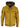 Men's Real Leather Bomber Jacket with Hood-Yellow