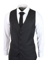 Black Pinstripe 3 Piece Suit - RK20-30
