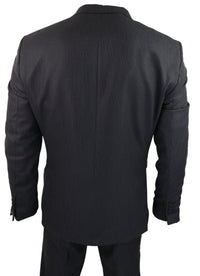 Black Pinstripe 3 Piece Suit - RK20-30