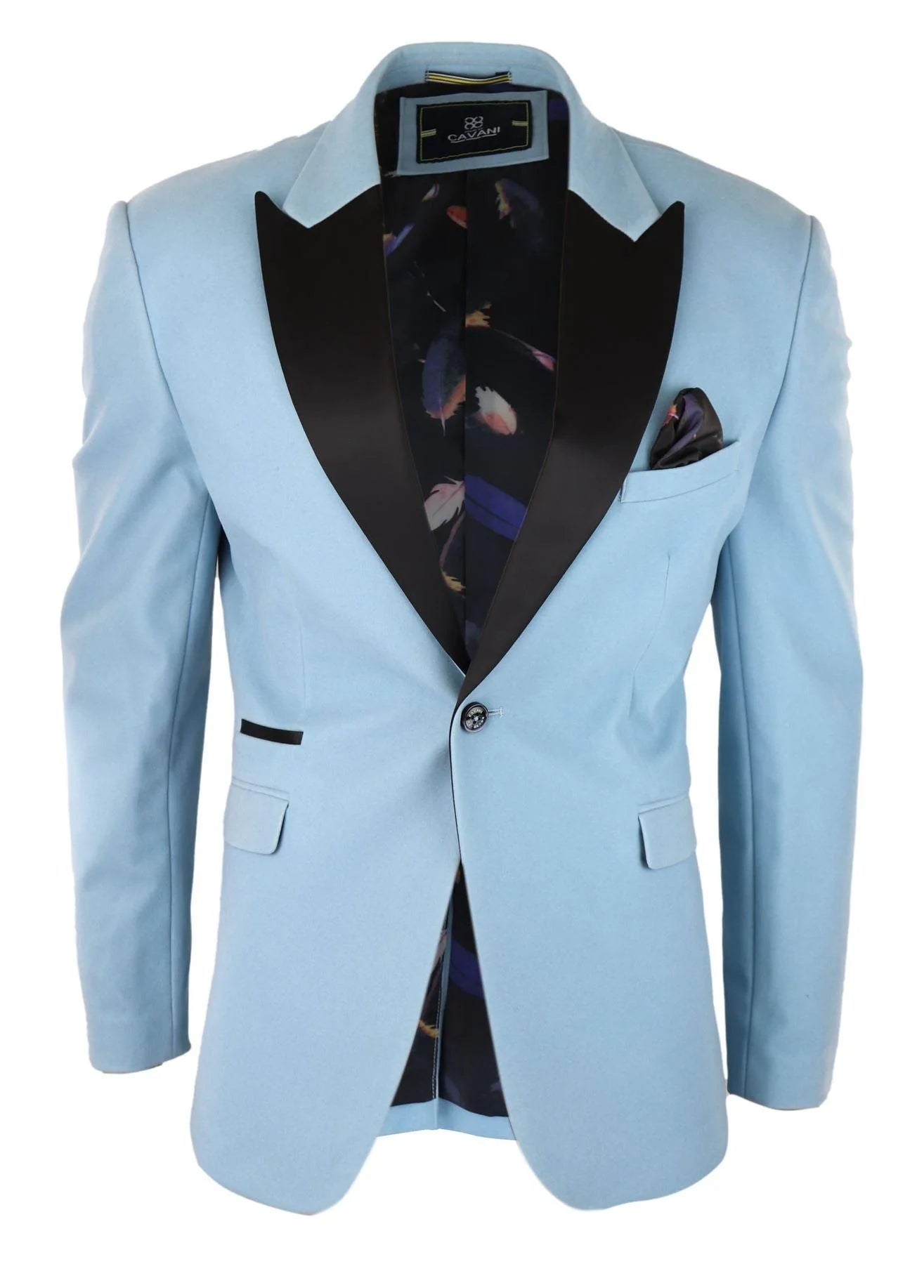Mens Velvet Blazer Tuxedo Jacket Black Satin Lapel Pastel Blue Pink Green