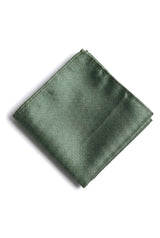 Set regalo cravatta verde testurizzata in raso di seta con fazzoletto da taschino e gemelli, cravatta in raso opaco