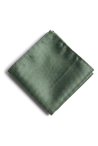 Set regalo cravatta verde testurizzata in raso di seta con fazzoletto da taschino e gemelli, cravatta in raso opaco