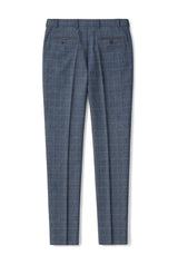 Scott - Pantaloni a quadri in tweed blu da uomo1 recensione