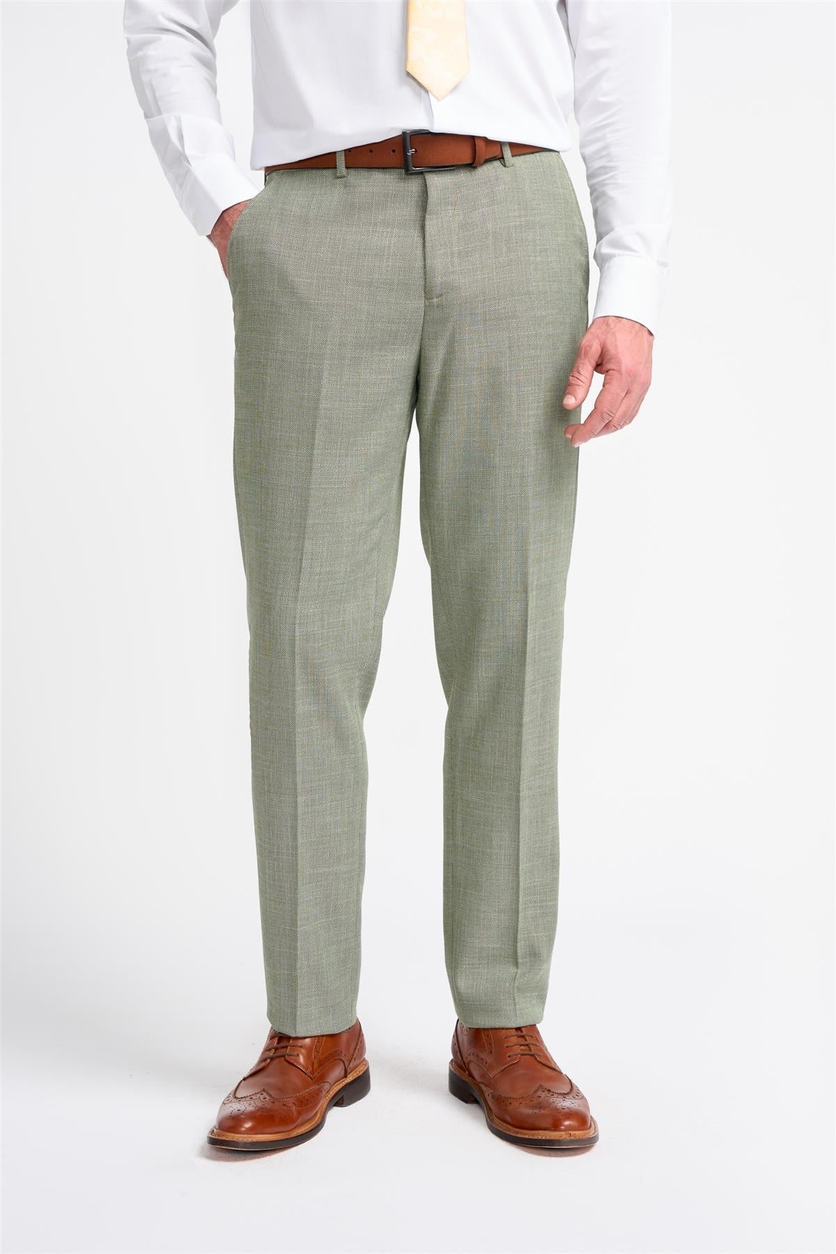 Seeba - Pantaloni classici da uomo color antracite