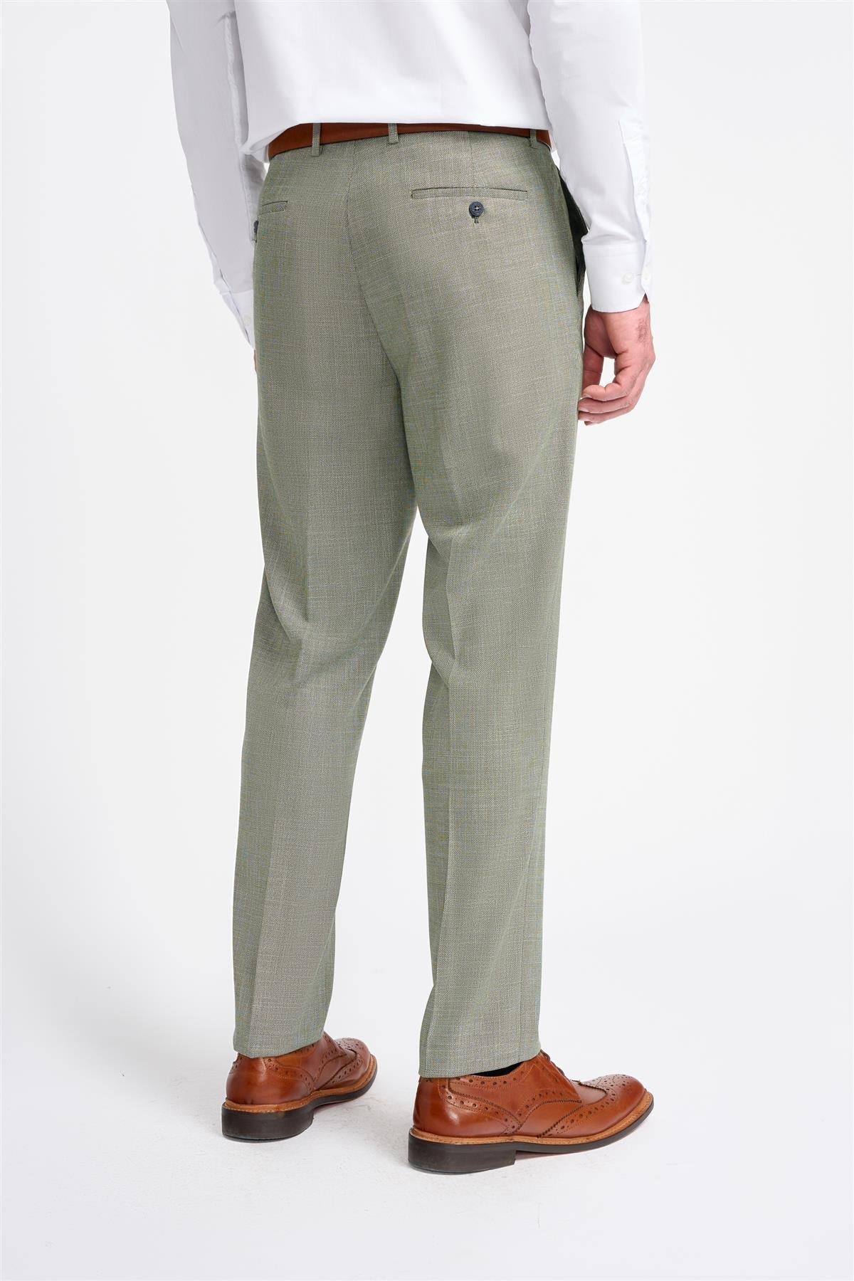 Seeba - Pantaloni classici da uomo color antracite