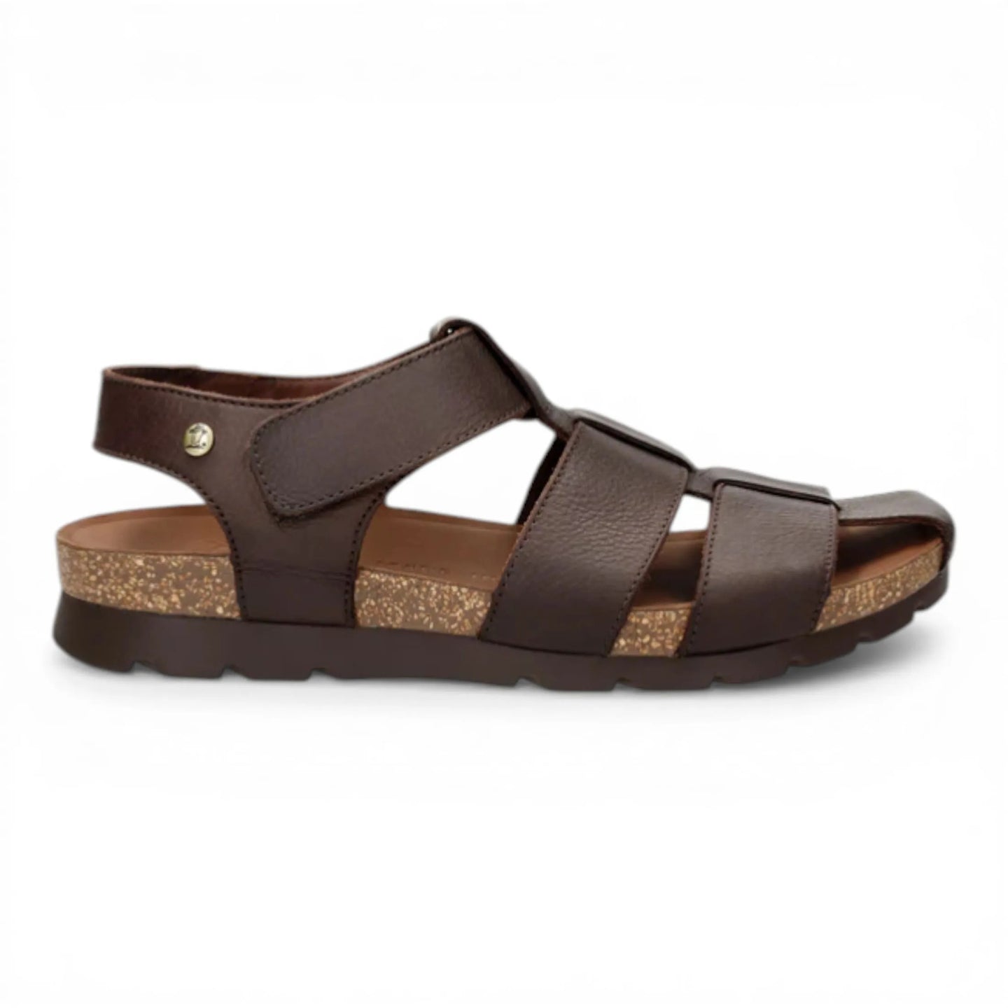 Stanley C1 - Sandali da uomo in pelle marrone scuro impermeabili