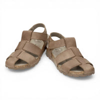 Stanley C8 - Sandali da uomo in pelle color tortora impermeabili