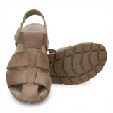 Stanley C8 - Sandali da uomo in pelle color tortora impermeabili