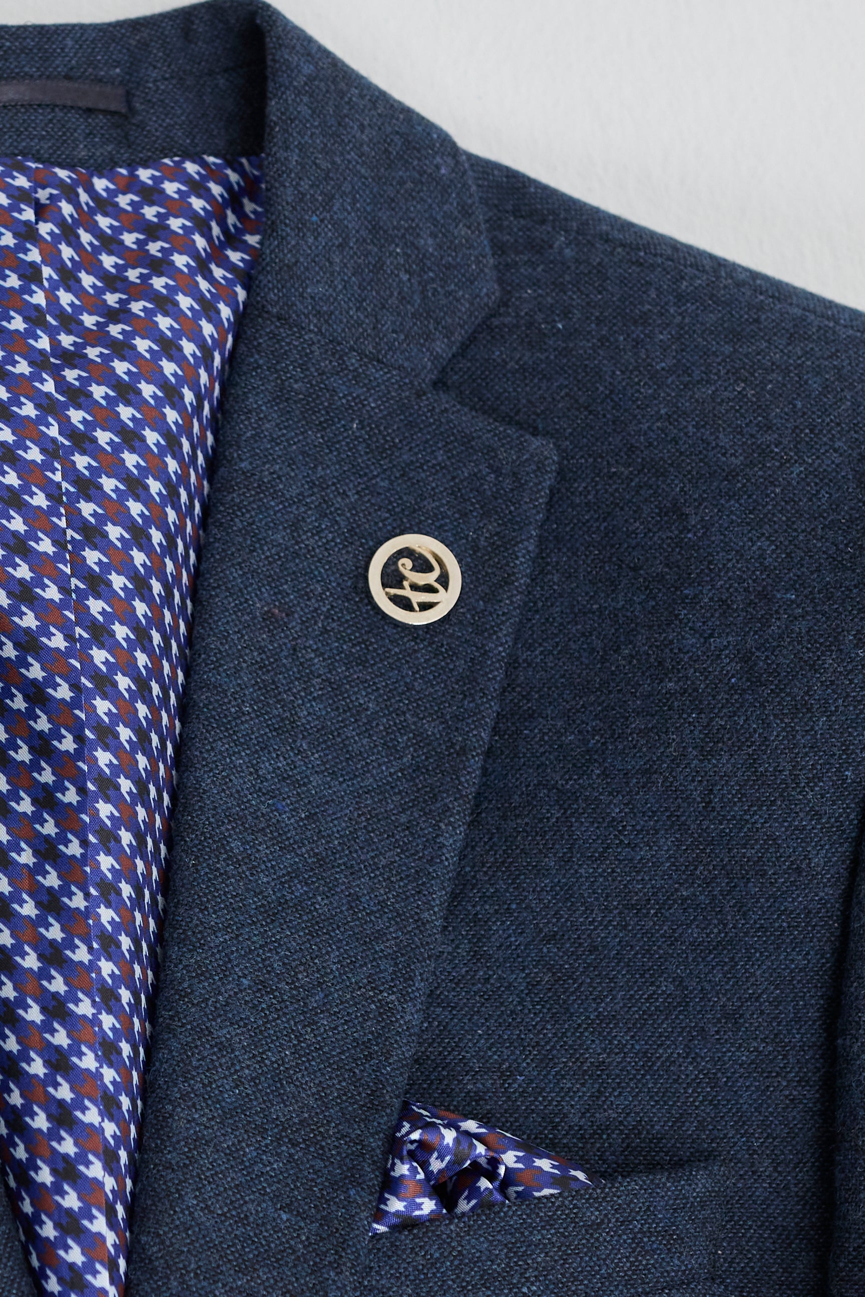 Abito da uomo in lana blu navy stile Peaky Blinders