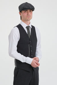 Abito da uomo nero vintage anni '20