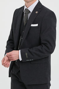 Abito da uomo nero vintage anni '20