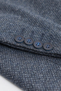 Abito da uomo blu navy 3 pezzi con gilet doppiopetto