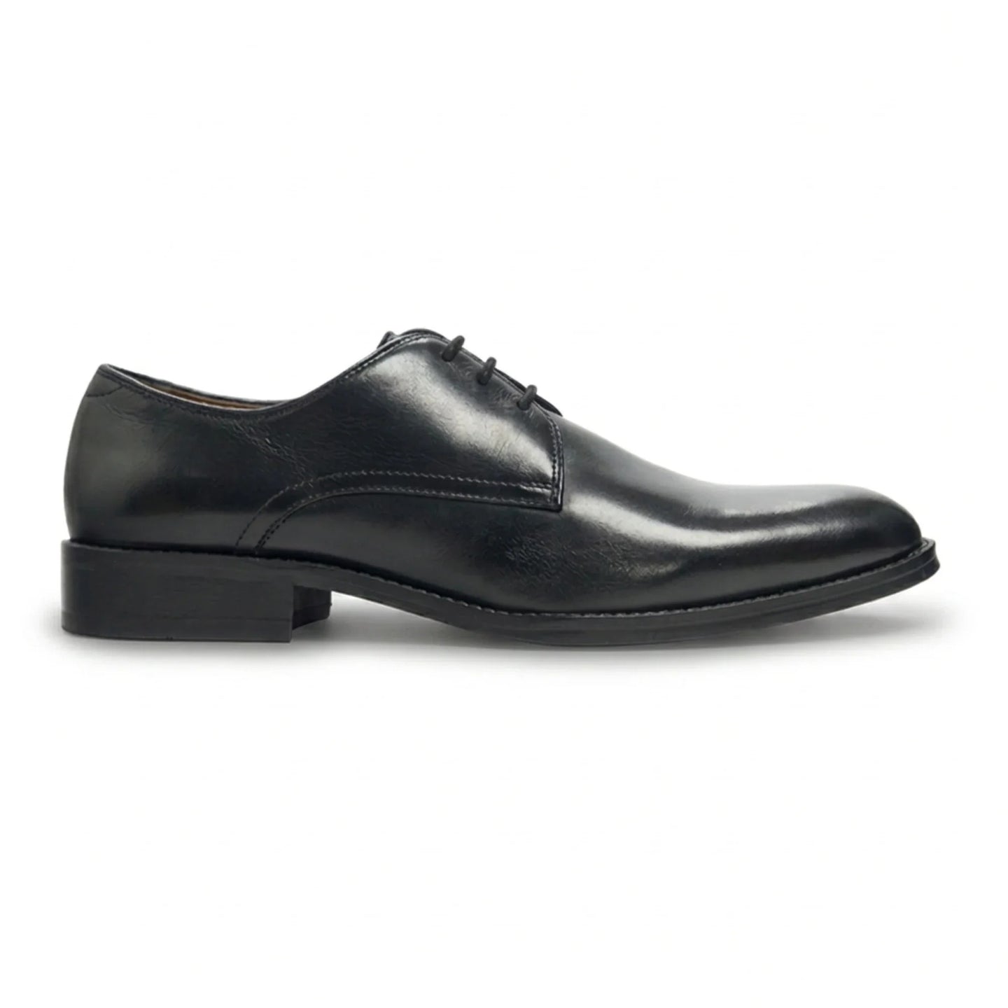 Taylor - Scarpe Derby classiche da uomo in pelle nera con lacci