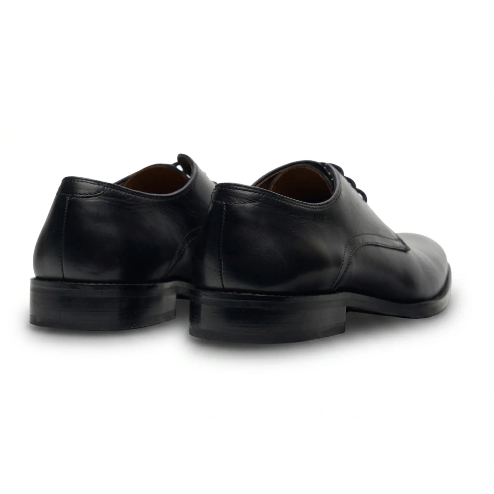 Taylor - Scarpe Derby classiche da uomo in pelle nera con lacci