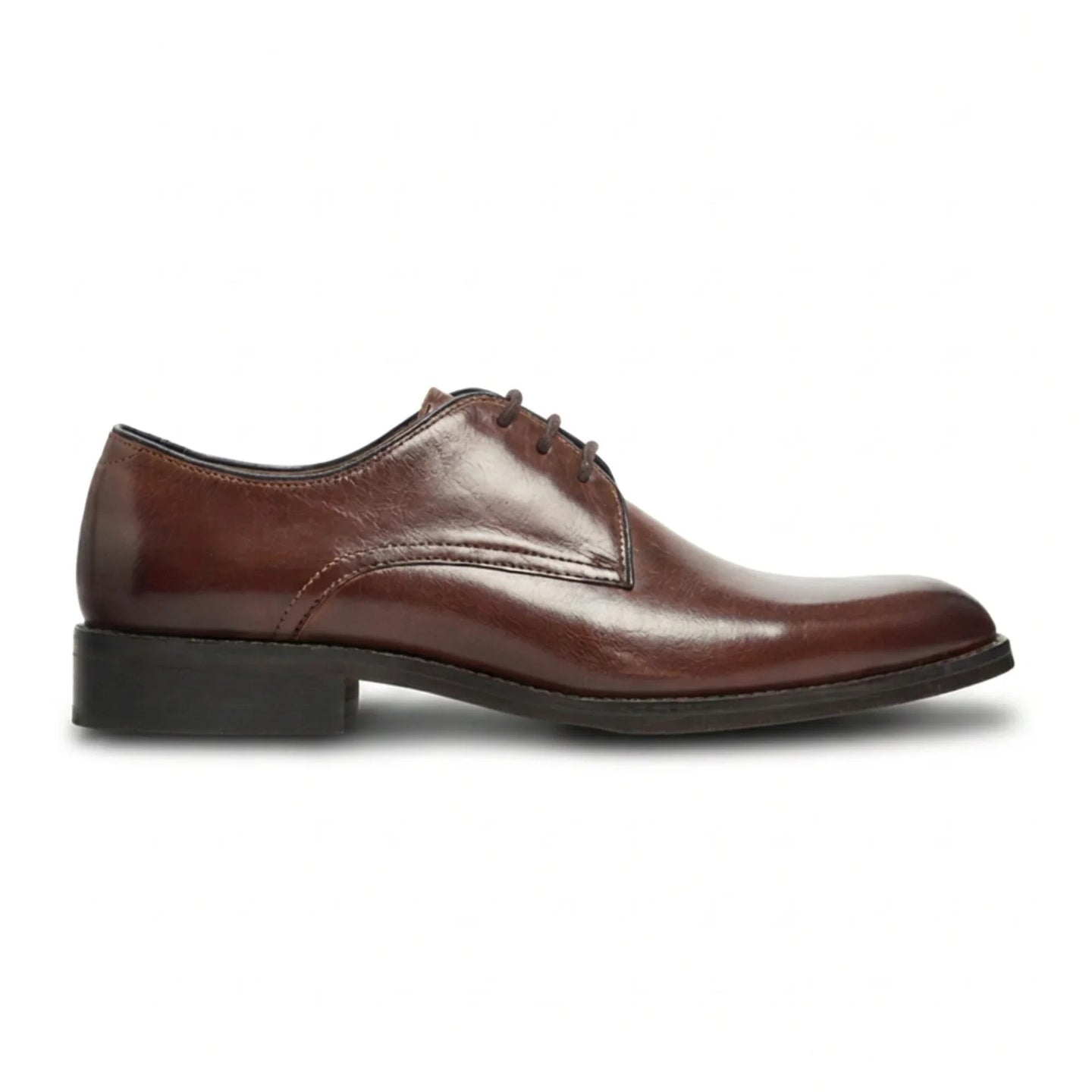 Taylor - Scarpe Derby classiche da uomo in pelle marrone con lacci