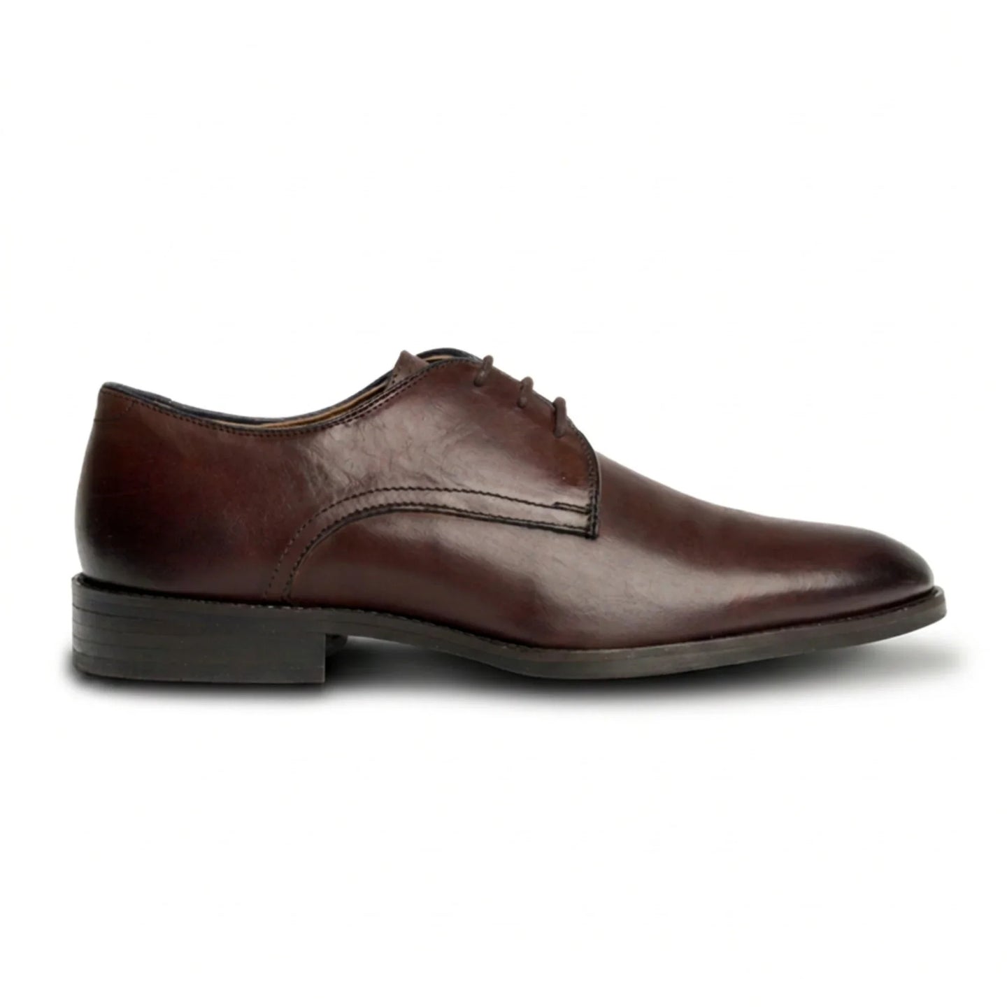 Taylor - Scarpe Derby classiche da uomo in pelle marrone cioccolato
