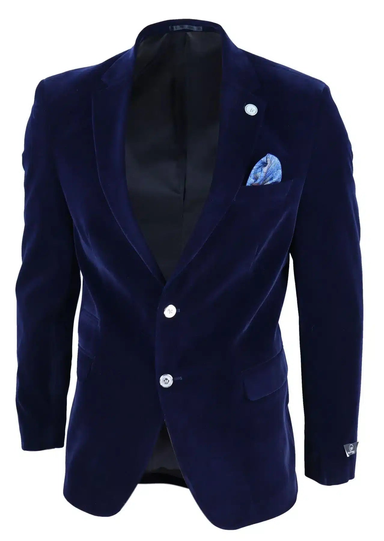 Mens Velvet Blazer Suit Jacket 2 Button Dinner Smart Casual Formal Tailored Fit