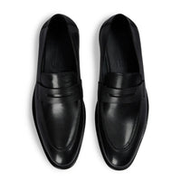 Ted - Mocassini classici da uomo in pelle nera con punta mocassino
