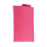 Men's Tie Pocket Sqaure Set Formal Solid Necktie - Fuschia