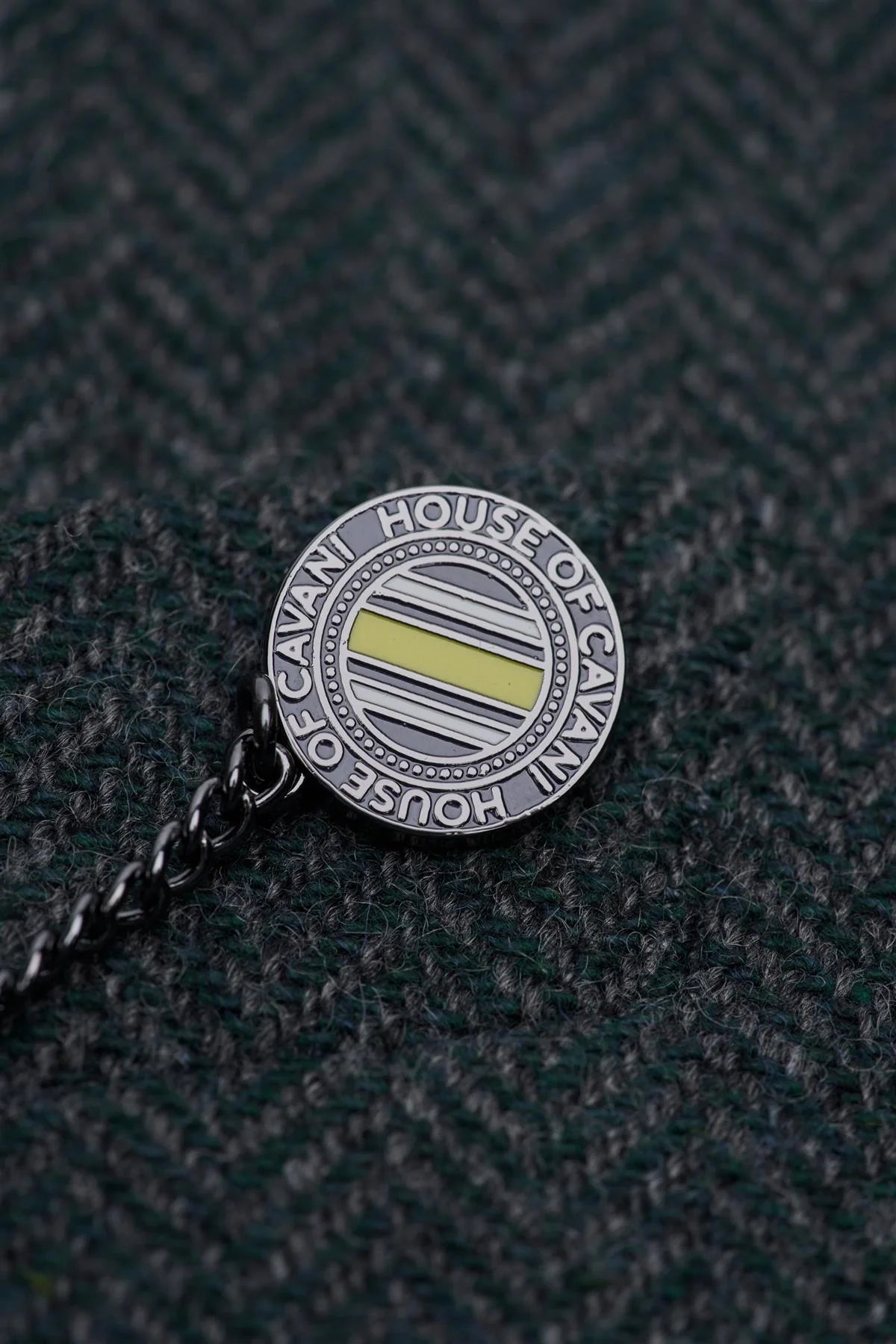 Thomas - Blazer classico da uomo in tweed a spina di pesce verde oliva