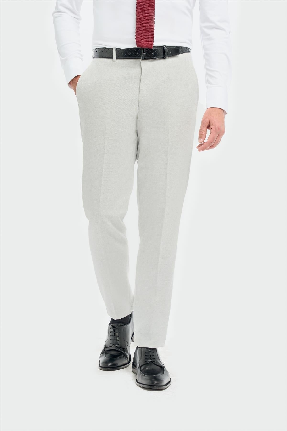 Tropez - Pantaloni formali grigi da uomo