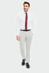 Tropez - Pantaloni formali grigi da uomo