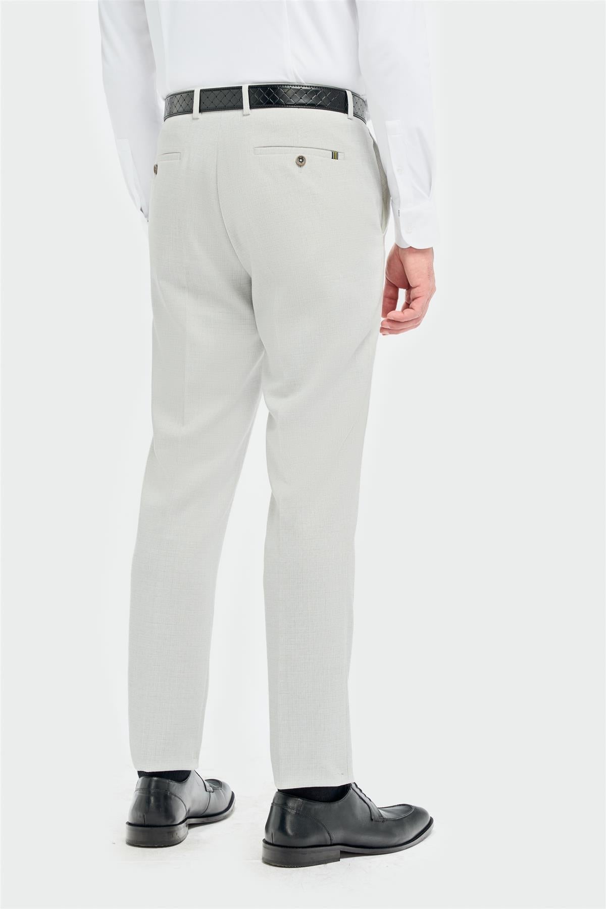 Tropez - Pantaloni formali grigi da uomo