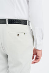 Tropez - Pantaloni formali grigi da uomo