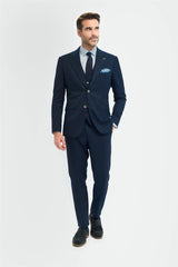 Tropez - Blazer da uomo su misura blu navy