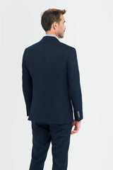 Tropez - Blazer da uomo su misura blu navy