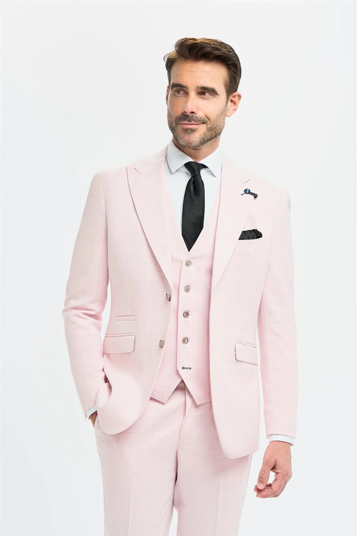 Tropez - Blazer rosa su misura da uomo