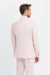 Tropez - Blazer rosa su misura da uomo