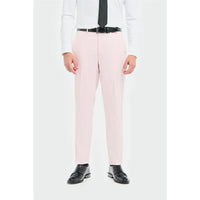 Tropez - Pantaloni formali rosa da uomo