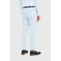 Tropez - Pantaloni formali da uomo blu cielo