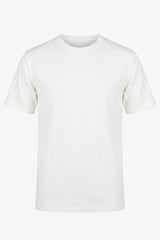 T-shirt classica bianca a coste da uomo