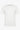 T-shirt classica bianca a coste da uomo