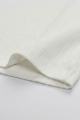 T-shirt classica bianca a coste da uomo